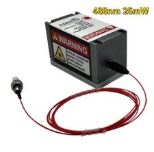 Fiber Coupled Module Single Mode 488±5nm 25mW Blue Laser With TEC  3.5um