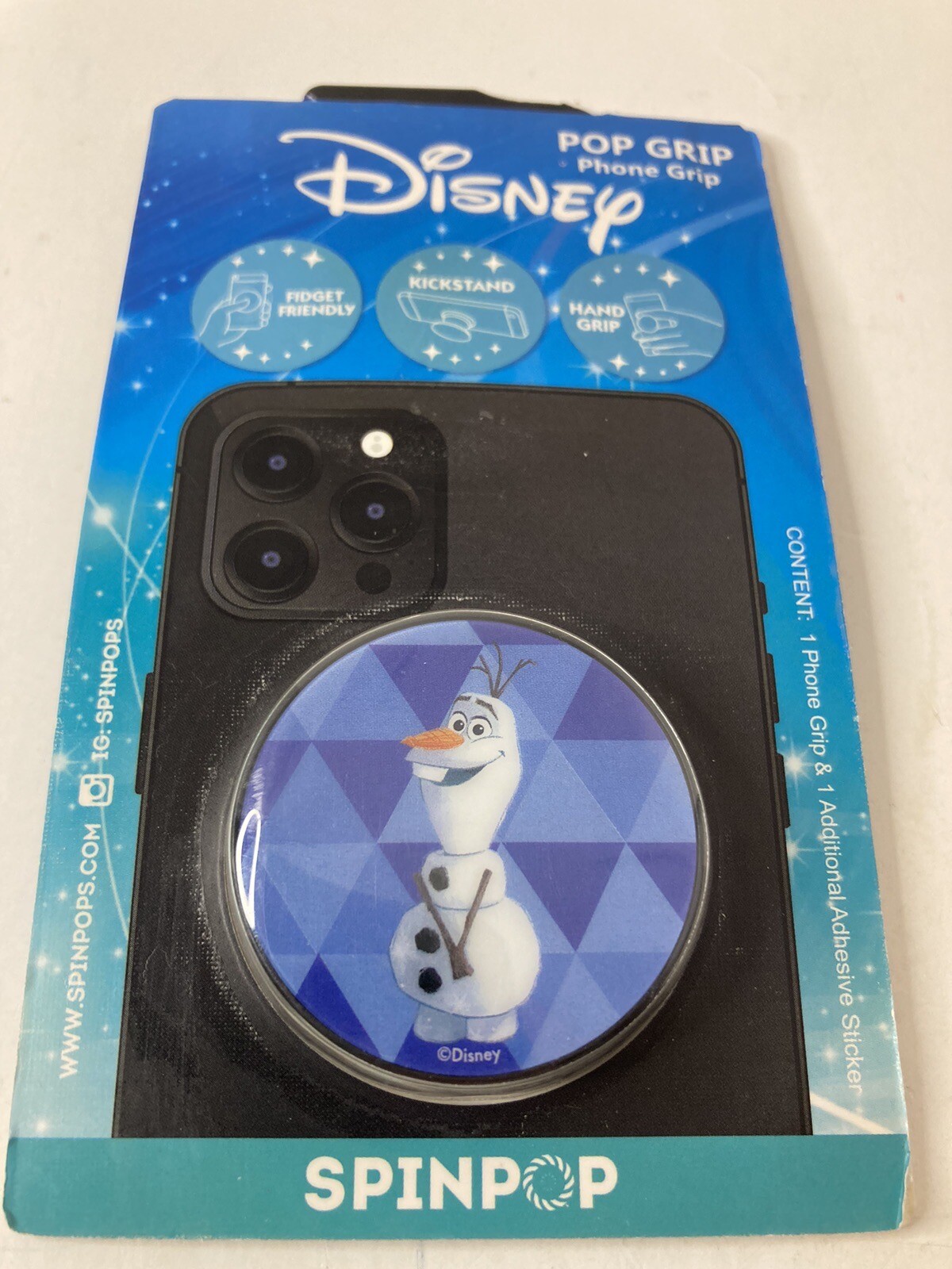 Disney Frozen Olaf Snowman SpinPop Phone Grip Stand  