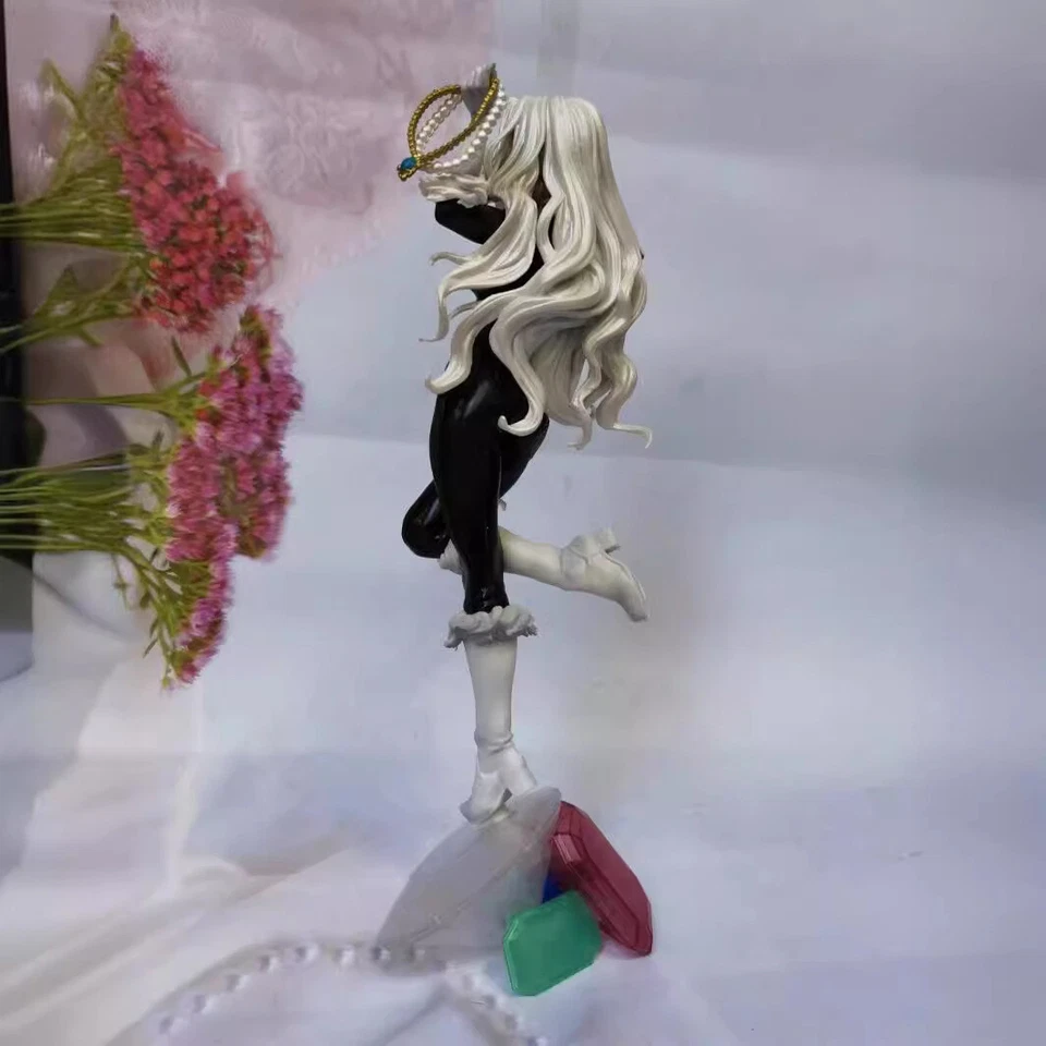 Nueva Estatua Bishoujo Gato Negro PVC Figura de Acción Modelo 10"" Adorno Regalo de Navidad Foto 3 de 4