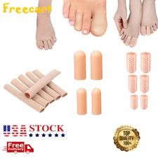Fabric Gel Tube Sleeves Cover for Hammer Toe Fingers Protectors Separators US