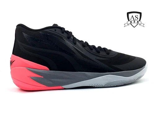 Puma Lamelo Ball mb.02 Black/Sunset Glow Men’s Size 10.5 378287-01