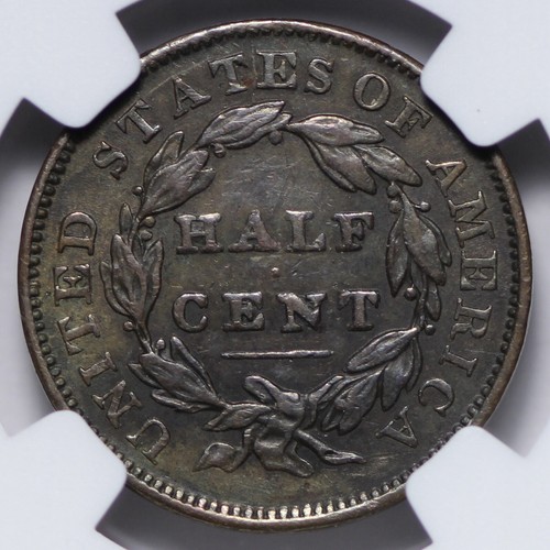 1832 Classic Head 1/2 Half Cent NGC XF40 Sharp!! RCJU - Picture 3 of 3
