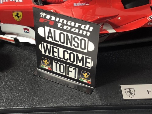 Pitboard 1:43/1:18 (Pizarra F1) / Fernando Alonso (Minardi) 2001 Welcome To F1 - Imagen 10 de 14