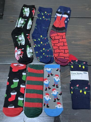3 chaussettes de Noël homme Ho Ho Ho lot neuf de 3 paires taille 7-11 hommes  - Photo 1 sur 5