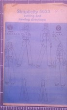 Simplicity 5933, unisex jumpsuit, size 40