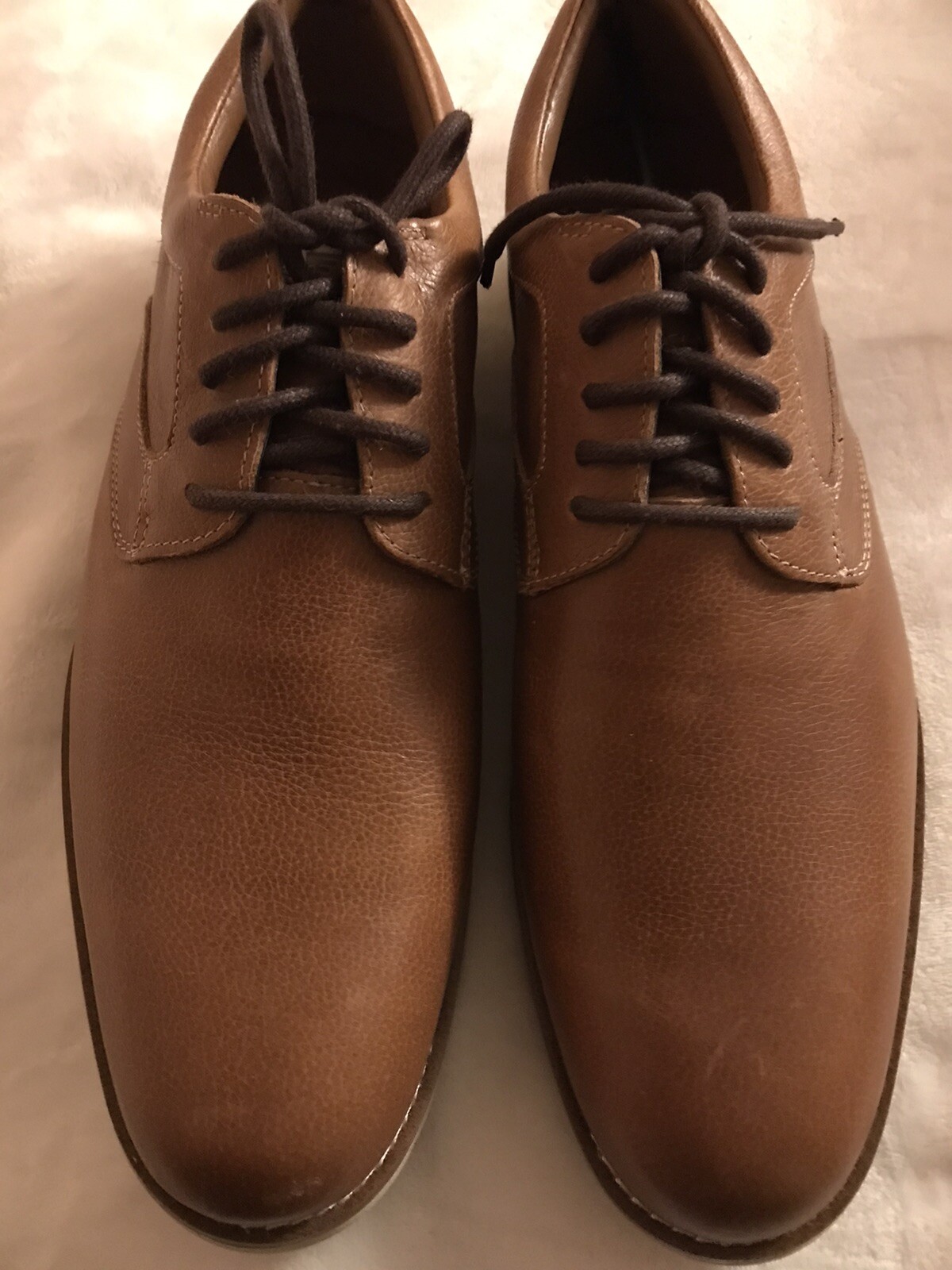 SAOLA Dockers scarpe eleganti uomo 12M Nathan Oxford pelle marrone punta mandorla 90 42912