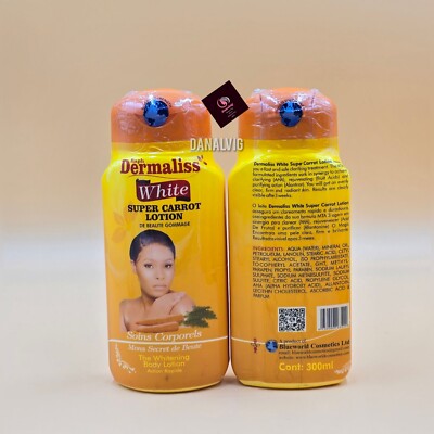 X2 NEW RAPH Whitening Lotion Lightening Dermaliss Carrot Skin