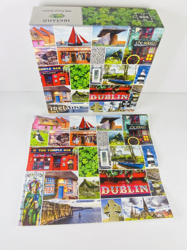 Remarks Jigsaw Puzzle Dublin IRELAND 500 Pieces with mini Poster USA