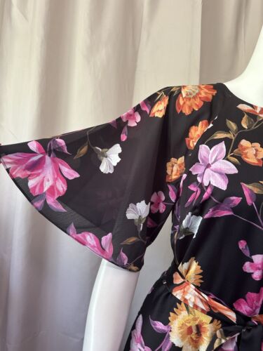 Nuevo Vestido Ted Baker London Estampado Floral Ruibarbo Té Talla 2 - Imagen 3 de 12