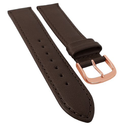 Taurus XL Uhrenarmband | Kalbsleder d.braun, Herren Überlänge 30176 - Bild 4 von 5