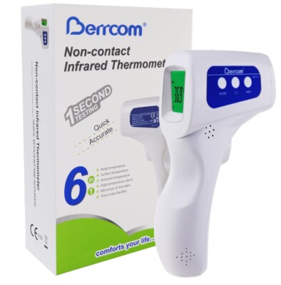 Berrcom  6-in-1 Infrarot Fieberthermometer Kontaktlos Baby Kids Erwachsene