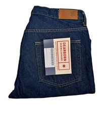 NEW Dearborn Denim Jeans Relaxed Fit Dark Wash USA Made Size 35x32
