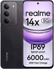 realme 14x 5G (Black, 128 GB 6GB RAM) 6.67 inch Dimensity 6300 Global Version