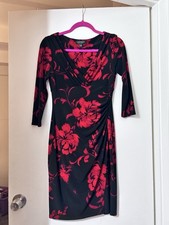 Ralph Lauren black and red floral dress Size 2 New with no tags
