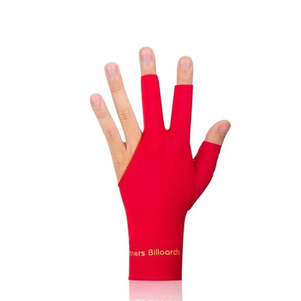 Spandex Snooker Billiard Cue Gloves Pool Left Hand Open Three Finger Glove FT - Image 4 of 4