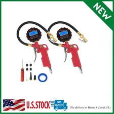 FOVAL Digital Tire Inflator with Pressure Gauge 250 PSI Air Chuck Compressor Acc