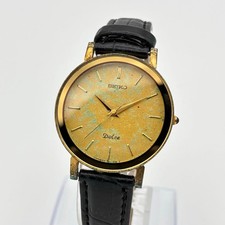 SEIKO DOLCE watch with new strap QZ vintage
