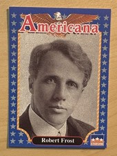 Robert Frost 1992 AMERICANA Card #243, Star line