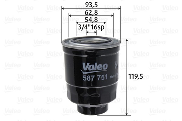 Kraftstofffilter Valeo 587751 Anschraubfilter FüR Avensis Verso Auris Toyota VAN-image