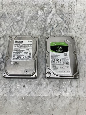 Lot of 2 1TB SATA HDD 3.5'' Mixed Brands