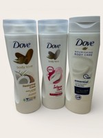 Dove Body Lotion Set 3pk - Restoring, Intensive and Essential 250ml Each