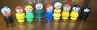VINTAGE LOT OF 9 FISHER PRICE PEOPLE  PLASTIC