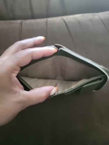 Coach Chelsea Signature Green Canvas Zip Around Credit Card /Wallet - Picture 7 of 12