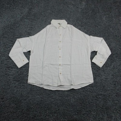 Kenny Flowers Shirt Mens Medium White 3/4 Sleeve Button Up Limited Edition NWOT