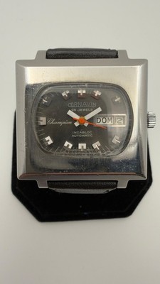 Vintage Cornavin Champion Square Case   Swiss Made   Classic Retro Design Watch
