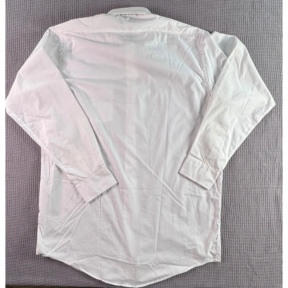 Camisa de vestir blanca Oleg Cassini para hombre alta 16 1/2 36 manga larga abotonada nueva con etiquetas Foto 3 de 4