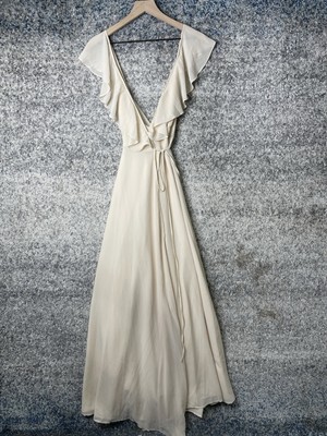 chinese dress ladies Women's Ivory Chiffon Maxi Dress main image 0