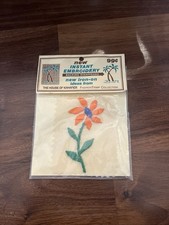The House of Kahaner Instant Embroidery Flower Floral Vintage NEW NIP
