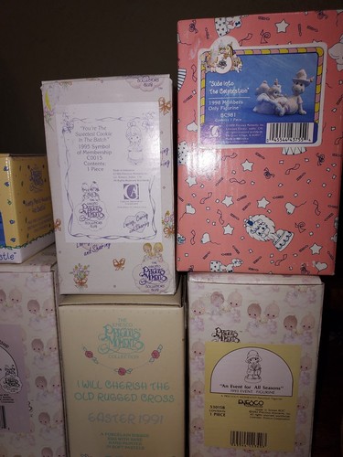 Set Of 10 Vintage Precious Moments Figurines 1992-1998 With Original Boxes - Picture 3 of 3