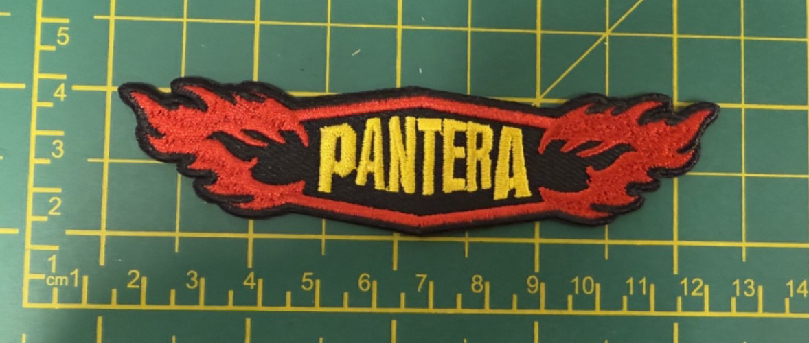 Pantera Flames Woven Sew Or Iron On Patch Officially Licensed Patch