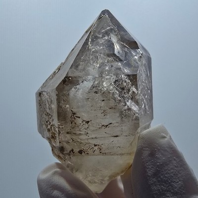 Enhydro Skelett Phantom Rauchquarz DT Zepter, 2x Blase Goboboseb, Namibia