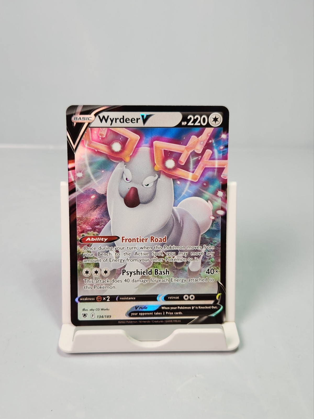 Wyrdeer V 134/189 Ultra Rare Swsh10: Astral Radiance Pokemon