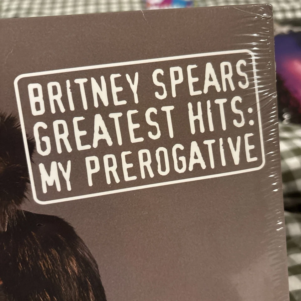 Britney Spears Greatest Hits My Prerogative UO Clear Vinyl Black White Splatter - Image 3 of 4