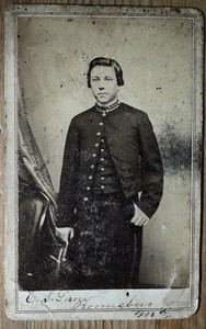 CDV Civil War soldier ink signed, ID'd, by Bendann, Boonsboro, Md.  w/ tax stamp