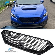 For 22-26 Subaru Wrx Sedan Sport Style Front Bumper Upper Grille Abs Gloss Black