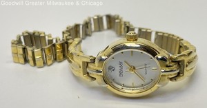 Gold Tone Embassy Stainless-Steel Back Women's Watch 19.4g