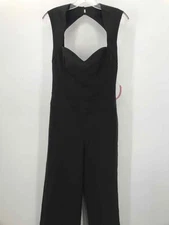 Pre-Owned Nicole Miller Collection Black Size Small Sleeveless Jumpsuit