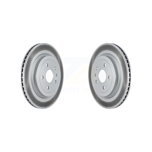Rear Coated Disc Brake Rotors Pair For Cadillac CTS KG-101519 - Picture 5 of 8
