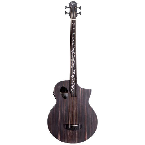 Dragonfly 4 Port Java Ebony Fretless Acoustic Electric Bass