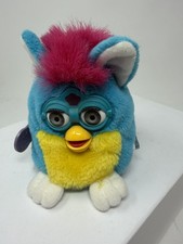 1999 Hasbro Tiger Electronics Talking Furby Buddies blue pink WORKS