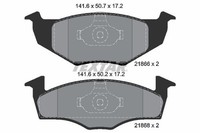 Textar 2186602 Bremsbelagsatz, Scheibenbremse FüR Seat Skoda Vw