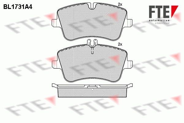 FTE Bremsbelagsatz, Scheibenbremse 9010319 FüR MERCEDES-BENZ-image