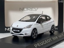 Norev Peugeot 208 Ligne S 1/43 Scale Diecast Model Car Checker Stripe