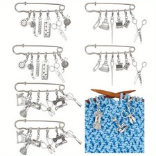 1set 6pcs 3 style Tailor Tool Theme style Alloy Stitch Markers het Lobster