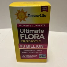 Renew life Women’s  Complete Ultimate Flora Probiotic 90 Billion  30 Ct., 04/27 