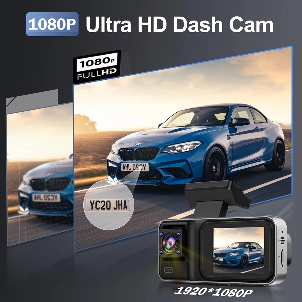Dashcam WIFI Auto Telecamera per Auto Videocamera Anteriore e Posteriore Nuova - Miniatura 13